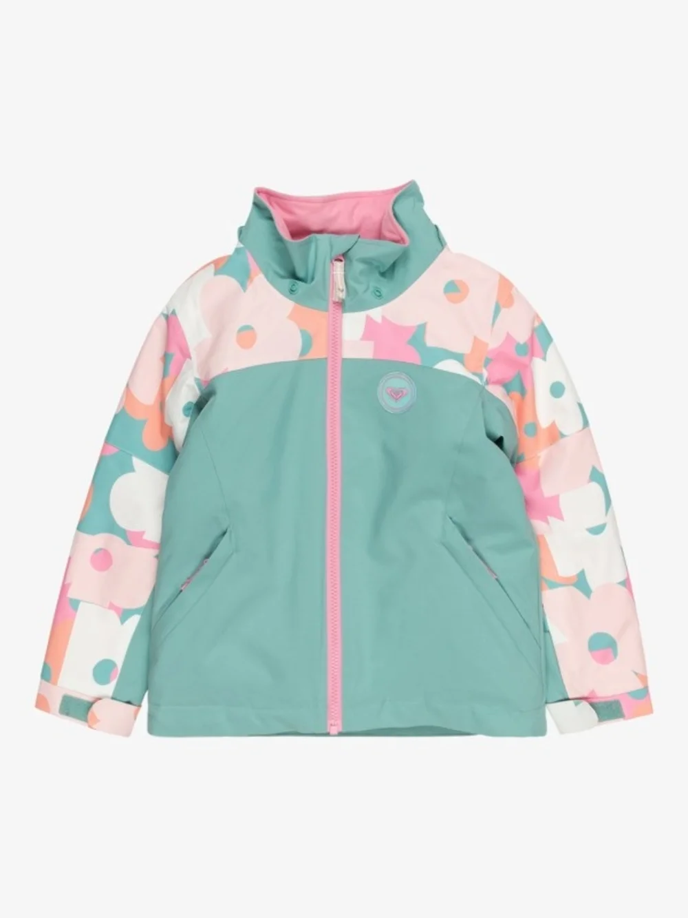 NWT-ROXY Snowy Tale Girls 4 - 5 Green Snow Jacket